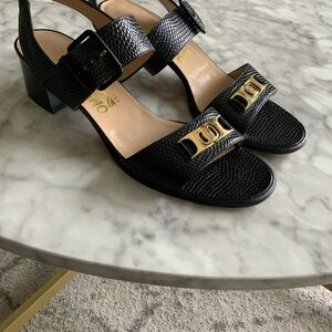 Salvador Ferragamo black heels